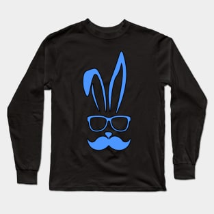Easter bunny face with beard Long Sleeve T-Shirt